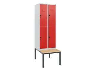 Dubbeldekse dekenkist,HxBxD 1950x600x815mm,2x2vak.,vak B 300mm - 1