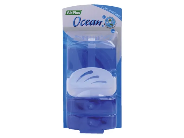 Toiletblok Air plus ocean 55ml met houder 3 stuks