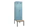 armoire vestiaire avec banc noir et blanc,HxlxP 2120x600x815mm