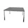 vergadertafel 74x140x140cm vierkant 4voeten verchroomd MS-donkergrijs