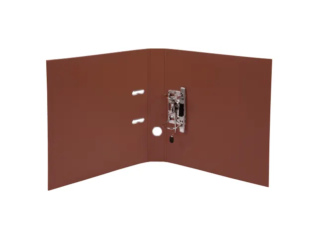 Classeur à levier PVC A4 dos de 50mm. - Marron