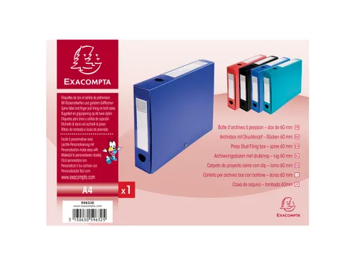 Klasseerdoos PP opaa k rug 60mm do-blauw