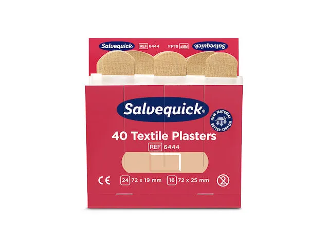 Salvequick 6444 textielpleisters, 6 x 40 stuks