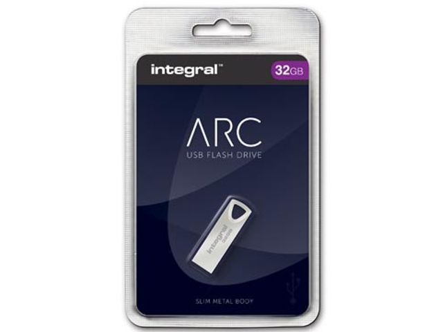 Integral Arc Usb-Stick 2.0 32GB Zilver | USB-StickShop.nl