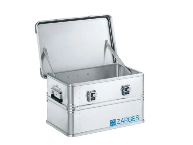 Transportkist Aluminium 60l 340x 600x 400mm Snapsluitingen Draaggrepen