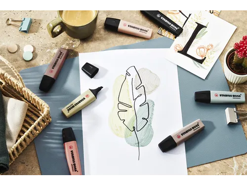 Markeerstift STABILO Boss 70/137 nature colors moddergroen