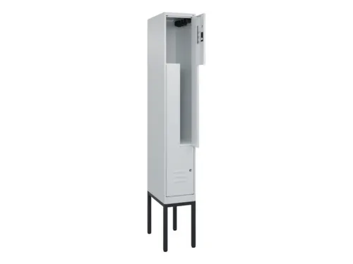 Z-garderobekast,HxBxD 2120x300x500mm,vak B 150/300mm,cil.-slot