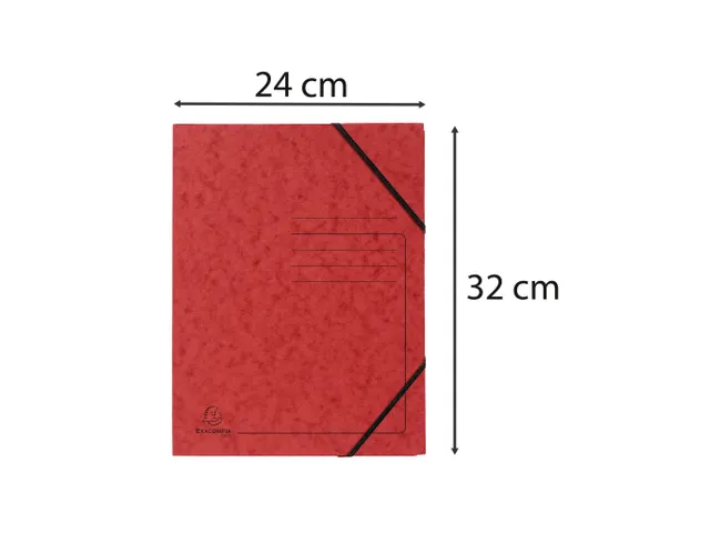 Elastomap z/klep. ge druckt 355g rood