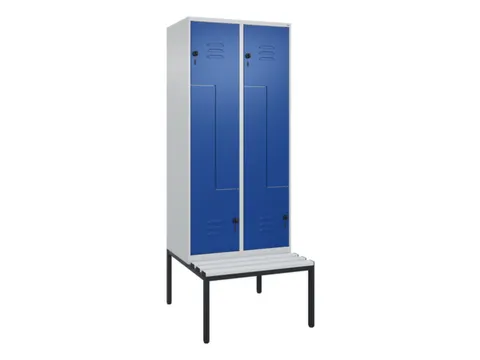 armoire vestiaire Z HxlxP 2120x800x815mm 4compart.