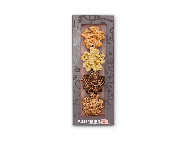 Chocolade Australian bloemen doos 4 stuks 135 gram