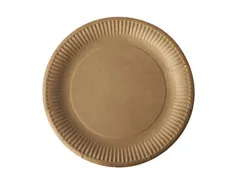 Papstar Pure Bord rond 23cm FSC karton bruin 50 stuks