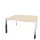 vergadertafel,HxBxD 740x1400x1400mm,hoekig,NE-esdoorn