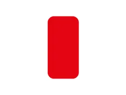 plaksymbool,rechthoek,markering HxB 150x50mm,polycarbonaat,rood
