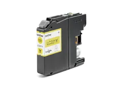 Brother LC221Y, Geel, 1 stuk(s), 260 pagina's, Enkele verpakking