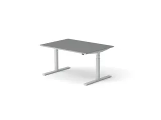 Elektrisch ihv bureau,HxBxD 650-1310x1400x1000mm,blad donkergrijs - 1