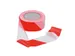 Ruban d'avertissement 50mmx100m Rouge/Blanc 36 Rouleaux