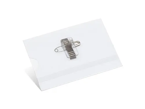 Naambadge Kangaro 60x90mm doos a 24 stuks met clip, speld en insteekka