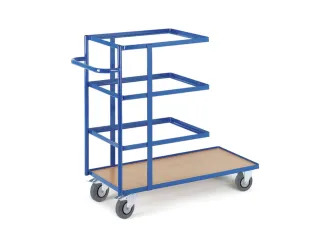 verzamelwagen,draagverm. 150kg,4etage(s),laadvl. LxB 630x470mm,RAL5010 - 1