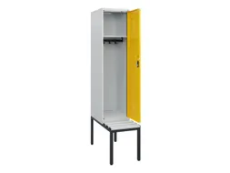 locker met bank,HxBxD 1950x400x815mm,1vak,vak B 400mm,cilinderslot