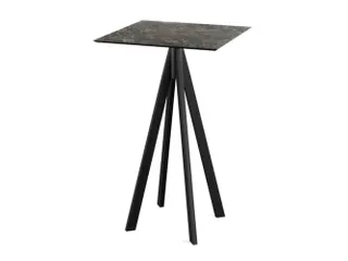 statafel,HxBxD 1090x700x700mm,rechthoekig,4voeten zwart - 1