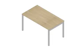In hoogte verstelbaar bureau,HxBxD 680-760x1400x800mm,blad eiken