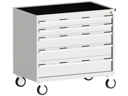 ladekast HxBxD 980x1050x650mm 5laden romp RAL7035 front RAL7035