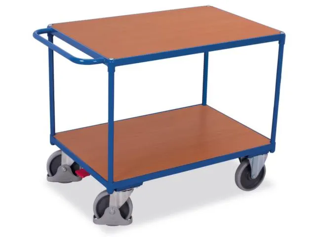 Tafelwagen 500kg 1200x800mm 2 Etages Houten Plaat