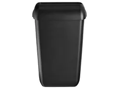 Afvalbak Quartzline open inworp 43 liter zwart 441454