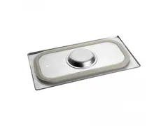 Caterchef RVS Deksel met siliconen rand 1/3 GN
