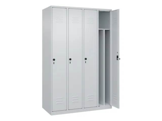 locker voor scheiding van kleding,HxBxD 1850x1200x500mm,4vak