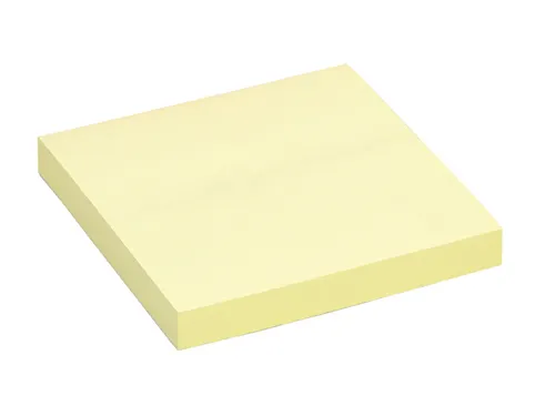 Memoblok Quantore 76x76mm geel