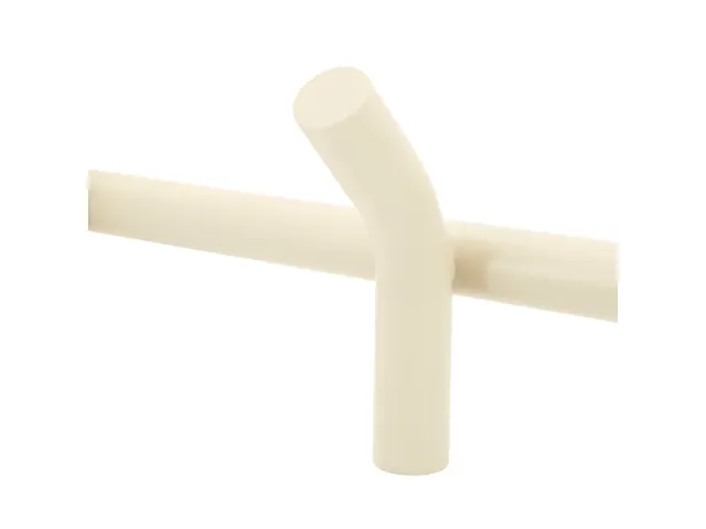 Wandkapstok 3 haken Beige