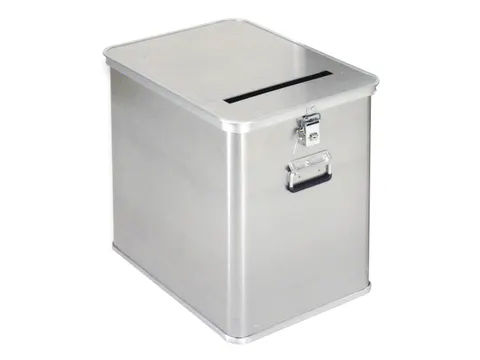 Dossierafvalbak 80 Liter Aluminium 650x435x385mm Inworpsleuf