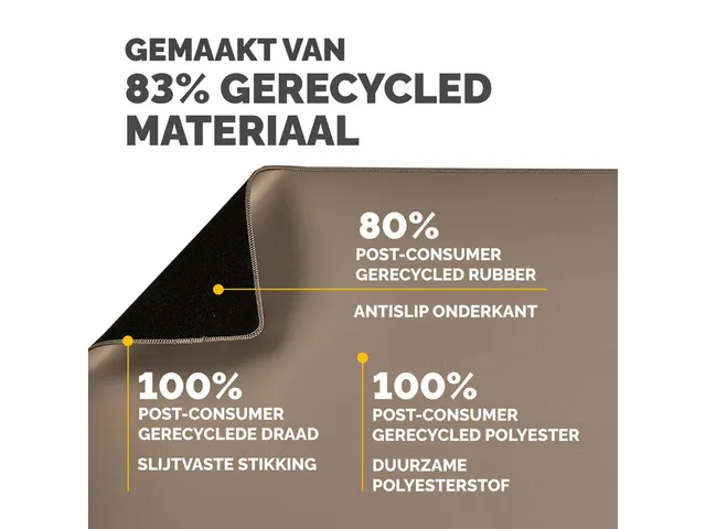 Bureau-onderlegger Fellowes Breyta zand 80x40cm