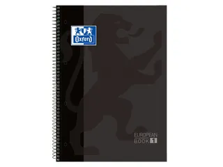 Notitieboek Classic Europeanbook A4+ 5x5 80 Vel Zwart - 1