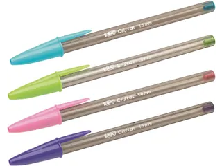 BIC Cristal fun Balpen 6+2 gratis Large 1.6mm assorti - 1
