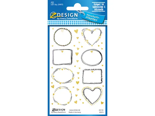 Huishoudetiket Z-design Home pakje a 2 vel