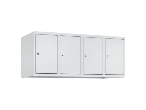 opzetkast,v. locker,4vak.,vak B 300mm,HxBxD 500x1200x500mm,vleugeldeur