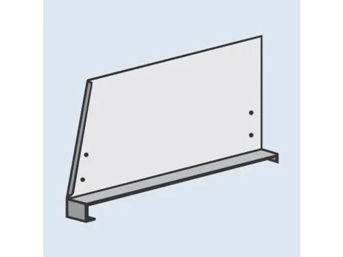 vakverdeler,v. schroefstelling,HxD 300x400mm,vrijstaand,staal verzinkt