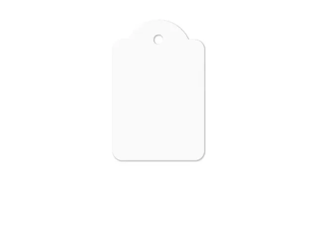 Draadetiket Kangaro 28x43mm wit doos a 250 stuks