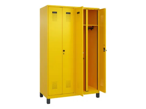 locker voor scheiding van kleding,HxBxD 1950x1200x500mm,4vak