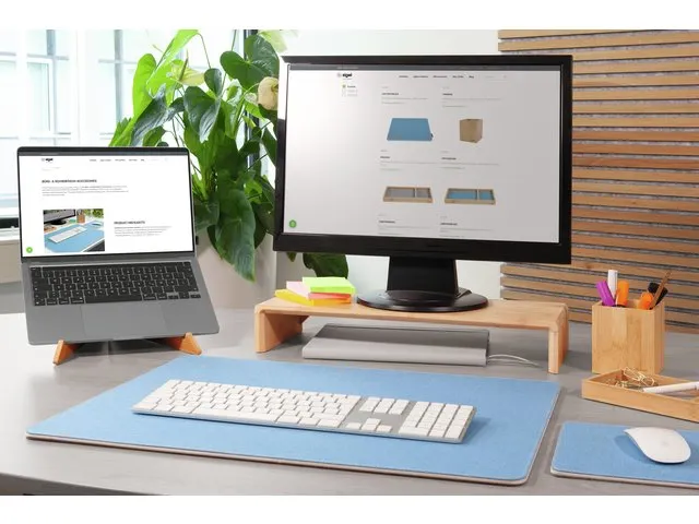 Laptopstandaard Sigel Eye Style beige 600x145x8mm