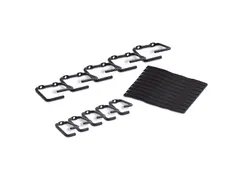 Ringen voor kabelbeheer (Aantal: 5 grote en 5 kleine ringen)