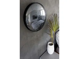OUTLET Wandklok NeXtime Glamour Ø40cm metaal zwart streepaanduiding - 5