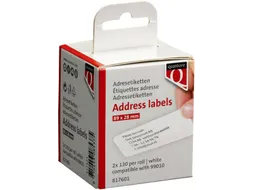 Labeletiket Quantore 99010 89x28mm Adres Wit