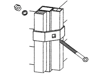 opzetelement v. hoekelement,v. scheidingswandsysteem,RAL5002 - 9