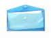 Enveloptas Blauw 110X220Mm Liggend Met Klittenbandsluiting