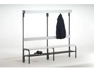 omkleedbank,HxLxD 1670x1500x375mm,alu. lijsten,RAL7016 - 2