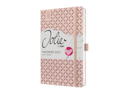 Weekagenda Flair A5 2027 (NL/FR/EN/DU) Pearl Rose Hardcover