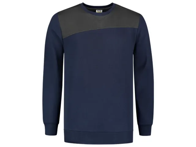 Tricorp 302013 Bicolor naden sweater marine/grijs maat 4XL